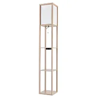 Торшер Practic 8091/1F Lumion белый на 1 лампу, основание бежевое в стиле скандинавский 