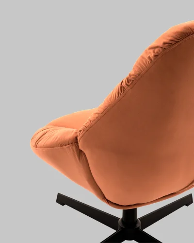 Кресло Оррелл терракотовый УТ000040106 Stool Group, терракотовый/велюр, ножки/металл/чёрный, размеры - *940****мм фото 7