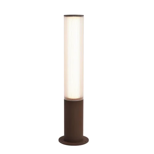 Парковый светильник Cortena 7180/18GL Odeon Light уличный IP65 коричневый на 1 лампу, плафон белый в стиле хай-тек ЛЕД фото 2 Парковый светильник Cortena 7180/18GL Odeon Light уличный IP65 коричневый на 1 лампу, плафон белый в стиле хай-тек ЛЕД фото 2