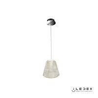 Светильник подвесной LED Flora WD8007-1 CR iLedex прозрачный 1 лампа, основание хром в стиле хай-тек современный 