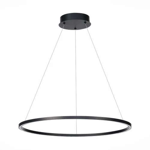 Светильник подвесной LED St605 Down ST605.443.34 ST-Luce чёрный 1 лампа, основание чёрное в стиле хай-тек кольца фото 2