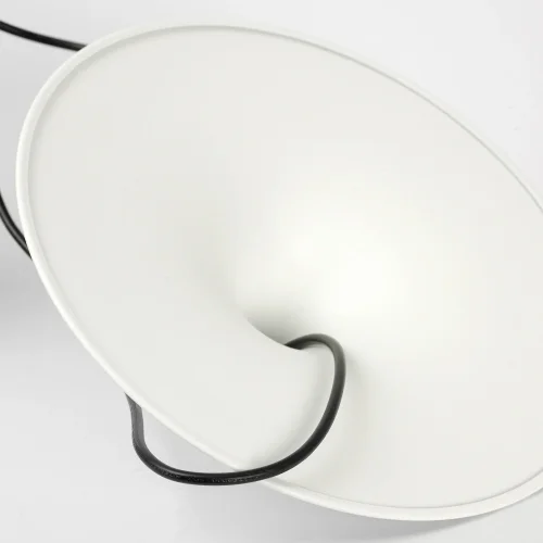 Светильник подвесной LED Irvine LSP-7080 Lussole белый 1 лампа, основание чёрное в стиле хай-тек современный  фото 4