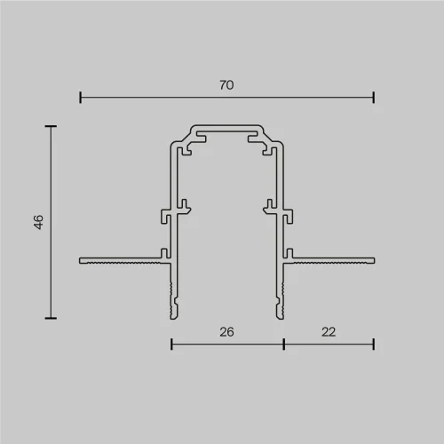 Шинопровод 2м встраиваемый под ГКЛ 12,5мм, белый Magnetic track system Exility TRX034-422.12W Maytoni белый в стиле современный для светильников серии Magnetic track system Exility встраиваемый гкл 12мм exility тонкая магнитная фото 7