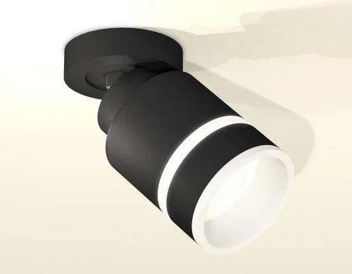 Светильник накладной XM8111004 Ambrella light чёрный 1 лампа, основание чёрное в стиле хай-тек круглый фото 3