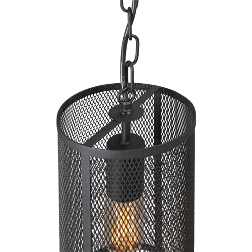 Светильник подвесной V4826-1/1 Vitaluce без плафона 1 лампа, основание чёрное в стиле лофт  фото 2