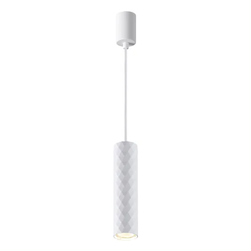 Светильник подвесной Ad Astrum 4286/1 Odeon Light белый 1 лампа, основание белое в стиле современный хай-тек трубочки фото 3