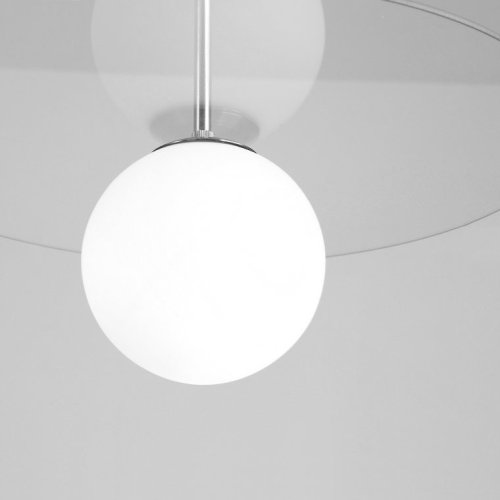 Светильник подвесной TAG L D45 Хром 178426-26 ImperiumLoft белый 1 лампа, основание хром в стиле минимализм  фото 12