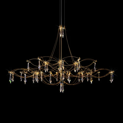 Люстра подвесная ЛЕД Мира / Mira 10590/1000 Gold Asfour LOFT IT прозрачная на 1 лампу, основание золотое в стиле арт-деко капли фото 4 Люстра подвесная ЛЕД Мира / Mira 10590/1000 Gold Asfour LOFT IT прозрачная на 1 лампу, основание золотое в стиле арт-деко капли фото 4