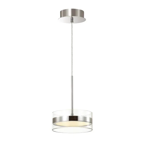 Светильник подвесной LED Akela 4728/14L Odeon Light прозрачный на 1 лампу, основание хром в стиле современный хай-тек фото 4