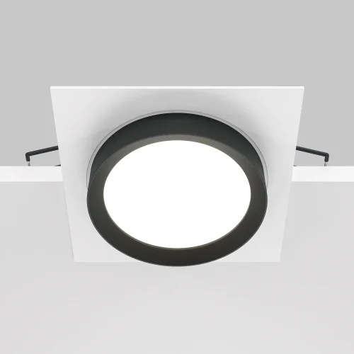 Светильник точечный Hoop DL086-GX53-SQ-WB Maytoni белый чёрный 1 лампа, основание белое чёрное в стиле современный  фото 5