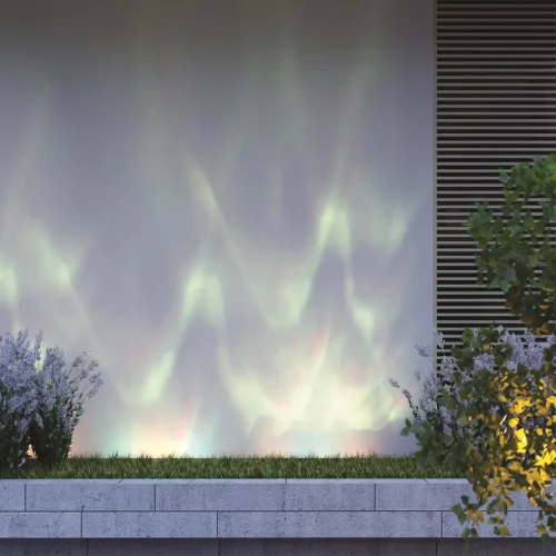 Напольный переносной светильник Waterfall Ip65 7186/80FL Odeon Light уличный IP65 чёрный на 1 лампу, плафон прозрачный в стиле хай-тек LED фото 3