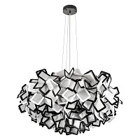 Люстра подвесная Слизия / Clizia 10231/780 Black LOFT IT белая чёрная на 5 ламп, основание в стиле арт-деко современный Люстра подвесная Слизия / Clizia 10231/780 Black LOFT IT белая чёрная на 5 ламп, основание в стиле арт-деко современный