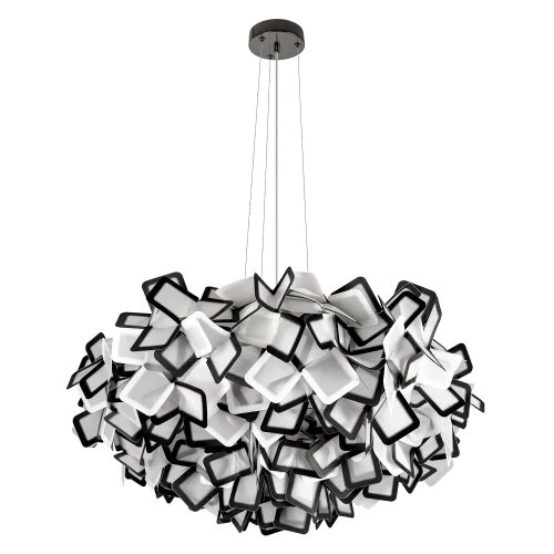 Люстра подвесная Слизия / Clizia 10231/780 Black LOFT IT белая чёрная на 5 ламп, основание в стиле арт-деко современный Люстра подвесная Слизия / Clizia 10231/780 Black LOFT IT белая чёрная на 5 ламп, основание в стиле арт-деко современный