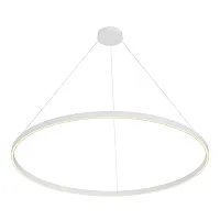 Светильник подвесной LED Rim MOD058PL-L65WK Maytoni белый на 1 лампу, основание белое в стиле современный хай-тек минимализм кольца