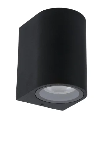 Настенный светильник Zaro 69801/01/30 Lucide уличный IP44 чёрный 1 лампа, плафон чёрный в стиле современный GU10 фото 3
