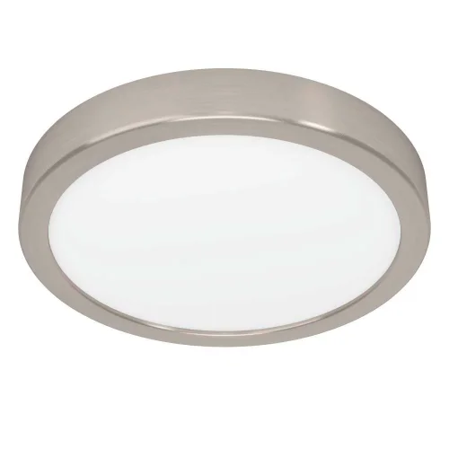 Светильник накладной LED Fueva 5 900584 Eglo белый на 1 лампу, основание матовое никель в стиле современный круглый