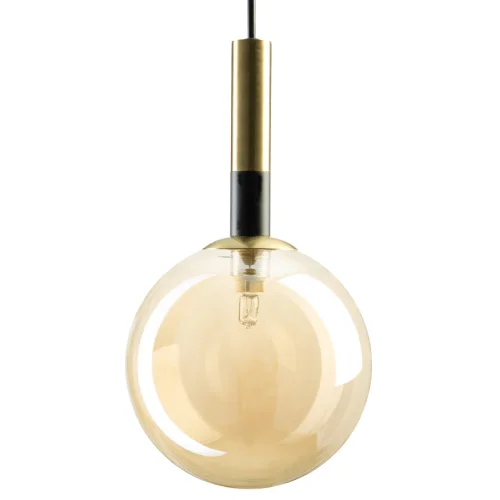 Светильник подвесной Нарда CL204110 Citilux янтарный 1 лампа, основание бронзовое в стиле современный молекула шар фото 2