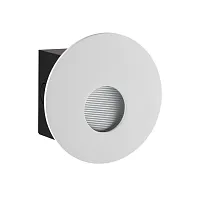 Светильник точечный Escala 7166/3WL Odeon Light белый на 1 лампу, основание белое в стиле классический современный подсветка для лестниц и ступеней