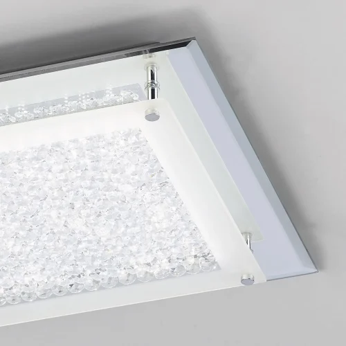 Люстра потолочная LED CRYSTAL 4581 Mantra прозрачная на 1 лампа, основание хром в стиле модерн  фото 5