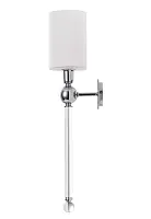 Бра MIRABELLA AP1 CHROME/WHITE Crystal Lux белый 1 лампа, основание хром в стиле современный 