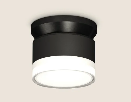 Светильник накладной XS8102052 Ambrella light чёрный 1 лампа, основание чёрное в стиле современный хай-тек круглый фото 3