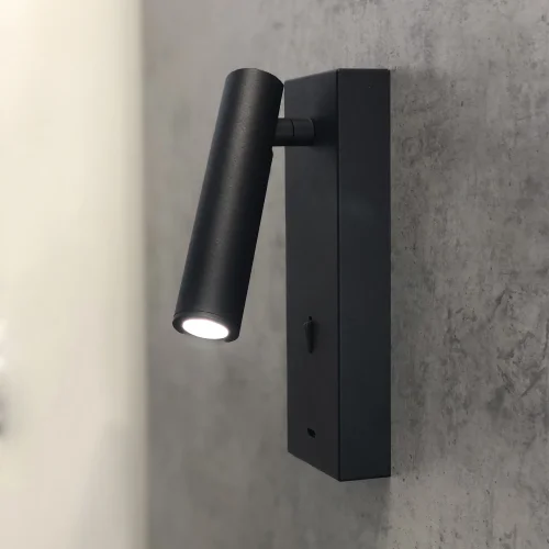 Бра с выключателем LED Tarifa 8985 Mantra чёрный на 1 лампу, основание чёрное в стиле современный для чтения фото 3