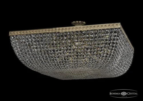 Люстра потолочная хрустальная 19282/100IV G Bohemia Ivele Crystal прозрачная на 20 ламп, основание золотое в стиле классический sp