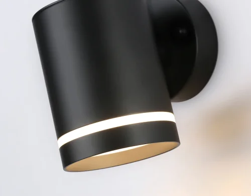 Настенный светильник ST3327 Ambrella light уличный IP54 чёрный 1 лампа, плафон чёрный в стиле хай-тек современный GX53 фото 3