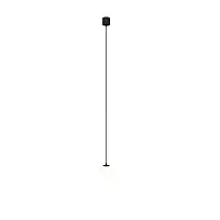 Светильник подвесной LED Luna P039PL-5W4K-10-B Maytoni белый на 1 лампу, основание чёрное в стиле современный хай-тек шар