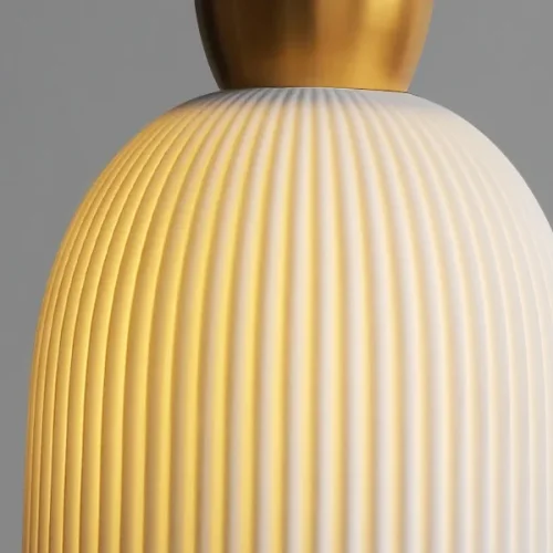 Светильник подвесной OLLY B 177924-26 ImperiumLoft белый 1 лампа, основание золотое в стиле современный лофт  фото 13