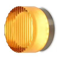 Бра LED Retro FR5603WL-L8YA Freya янтарный на 1 лампу, основание никель в стиле современный хай-тек Бра LED Retro FR5603WL-L8YA Freya янтарный на 1 лампу, основание никель в стиле современный хай-тек