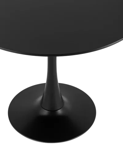 Стол Tulip, 90х90, черный УТ000036058 Stool Group столешница чёрная из мдф фото 4