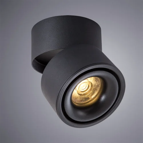 Светильник накладной LED Arcturus A7715PL-1BK Arte Lamp чёрный 1 лампа, основание чёрное в стиле современный круглый фото 2