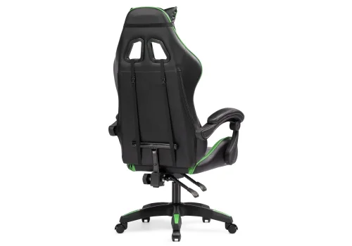 Кресло игровое Rodas black / green 15244 Woodville, зелёный/искусственная кожа, ножки/пластик/чёрный, размеры - *1310***670*600 фото 5