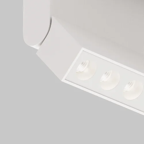 Светильник накладной LED Points rot C136CL-12W4K-W Maytoni белый на 1 лампу, основание белое в стиле современный хай-тек прямоугольный фото 6