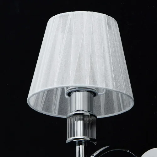 Бра Вега 329021601 MW-Light белый на 1 лампа, основание хром в стиле классический  фото 5