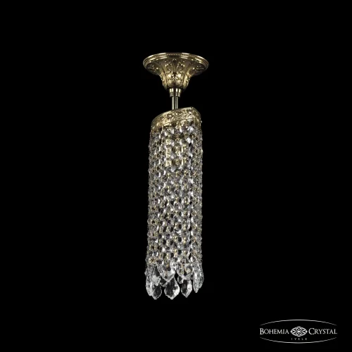 Светильник потолочный 19203/15IV G Leafs Bohemia Ivele Crystal прозрачный 1 лампа, основание золотое в стиле классический leafs фото 2