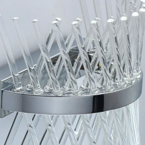 Бра Аделард 642023801 MW-Light прозрачный на 1 лампу, основание хром в стиле современный фото 6