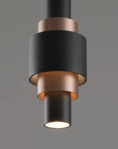 Светильник подвесной LED Elsa V10859-PL Moderli чёрный 1 лампа, основание чёрное в стиле современный трубочки фото 3