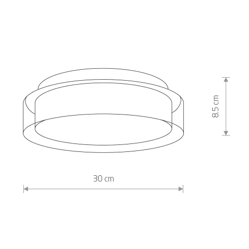 Светильник потолочный LED Pan Led 8173-NW Nowodvorski прозрачный на 1 лампу, основание хром в стиле классический фото 3
