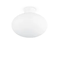 Потолочный светильник CLIO MPL1 BIANCO Ideal Lux уличный IP44 белый 1 лампа, плафон белый в стиле современный E27