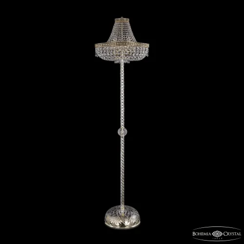 Торшер 19273T3/H/45IV-172 GB Bohemia Ivele Crystal sp прозрачный 4 лампы, основание золотое в стиле классика
