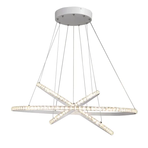 Светильник подвесной LED V4628-0/3S Vitaluce без плафона на 1 лампу, основание белое в стиле хай-тек кольца фото 4 Светильник подвесной LED V4628-0/3S Vitaluce без плафона на 1 лампу, основание белое в стиле хай-тек кольца фото 4