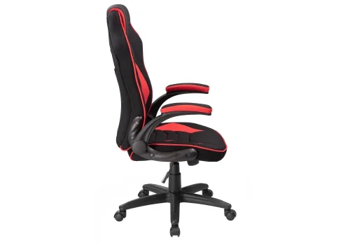 Кресло игровое Plast 1 red / black 11912 Woodville, красный/ткань, ножки/пластик/чёрный, размеры - *1270***670*600 фото 3