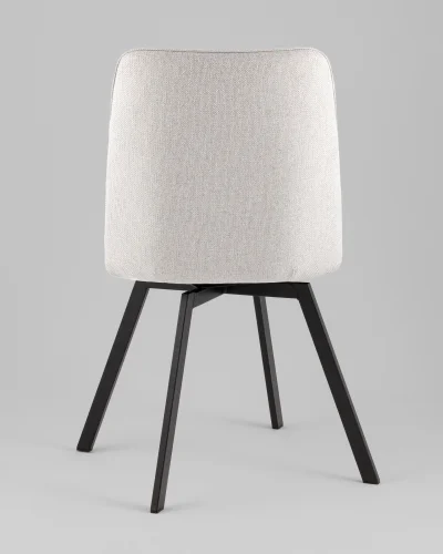 Стул Pleid, вращающийся, серый, сиденье УТ000040523 Stool Group, серый/рогожка, ножки/металл/чёрный, размеры - *855**** фото 5