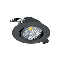 Светильник точечный LED Saliceto 98609 Eglo чёрный 1 лампа, основание чёрное в стиле современный 
