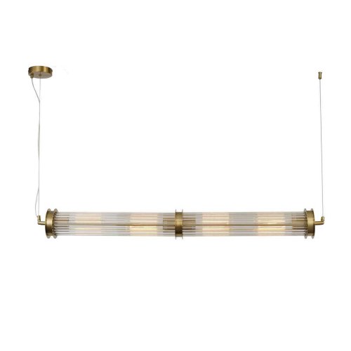 Светильник подвесной Trompa 4092-4P Favourite прозрачный 4 лампы, основание латунь в стиле современный 