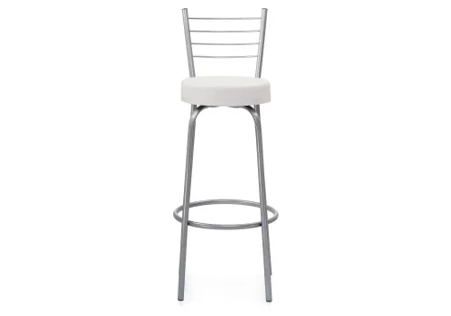 Барный стул Kuroda белый полимер / светлый мусс 453998 Woodville, белый/искусственная кожа, ножки/металл/серый, размеры - ****345*460 фото 2