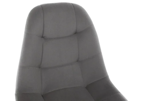 Деревянный стул Filip dark gray / wood 15101 Woodville, серый/велюр, ножки/массив бука дерево/натуральный, размеры - ****460*530 фото 6