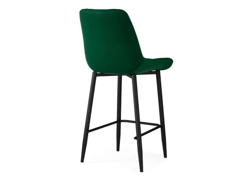 Полубарный стул Баодин Б/К зеленый / черный 517167 Woodville, зелёный/велюр, ножки/металл/чёрный, размеры - ****500*560 фото 4